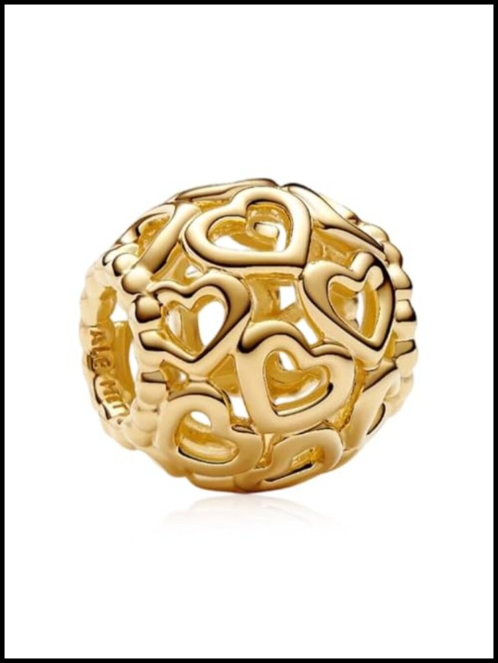 925 Sterling Silver Gold Leaf Dangle Charm Bead for European Charm Bracelets